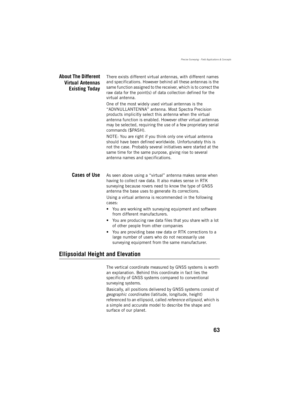 Ellipsoidal height and elevation | Spectra Precision ProMark 800 Reference Manual User Manual | Page 75 / 428