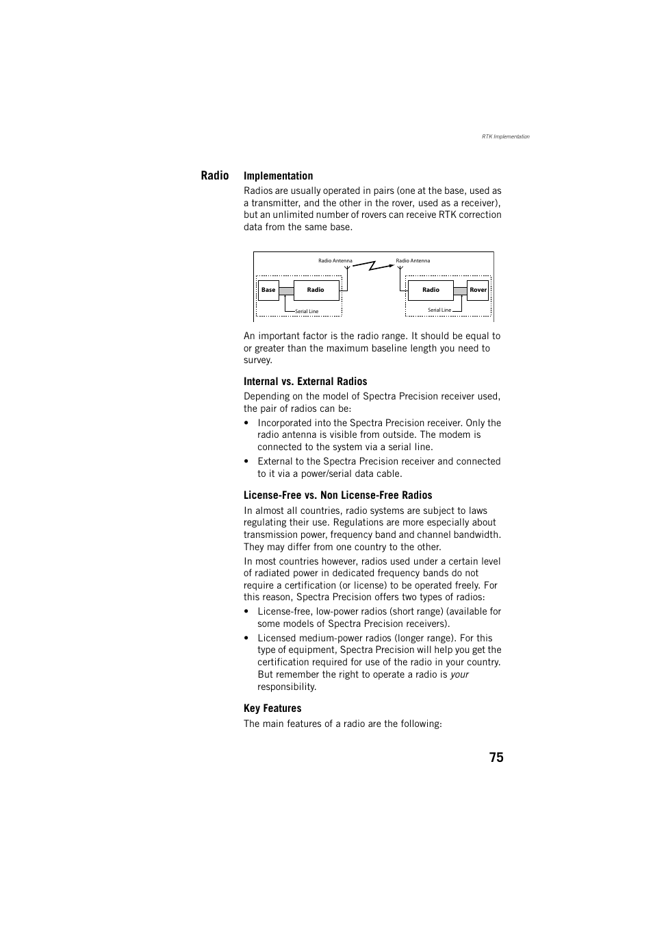 Radio | Spectra Precision ProMark 800 Reference Manual User Manual | Page 87 / 428
