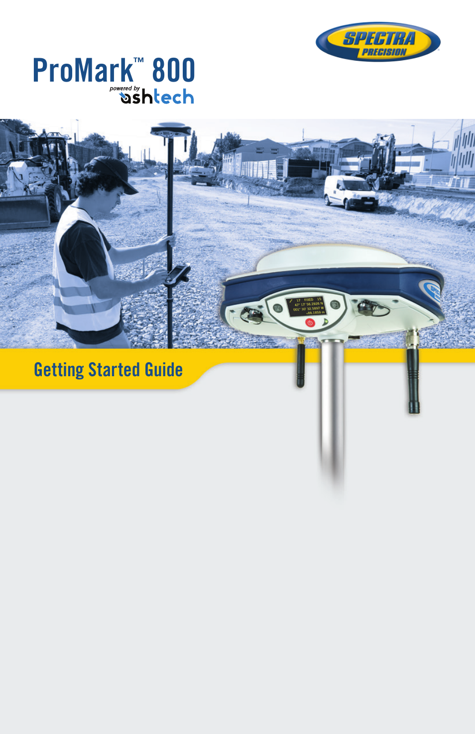 Spectra Precision ProMark 800 User Manual | 30 pages