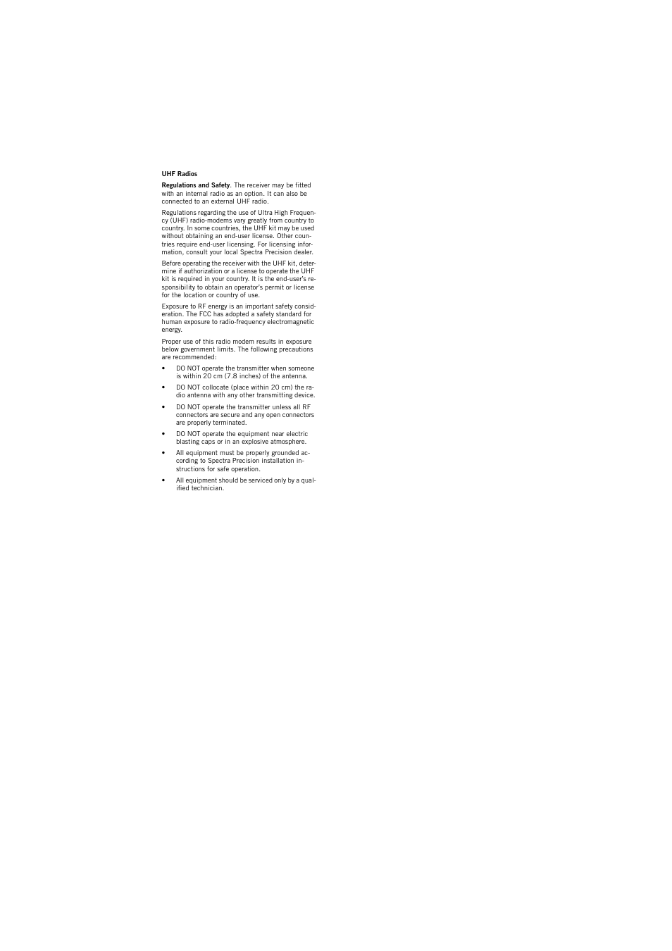 Spectra Precision SP80 User Manual | Page 4 / 68