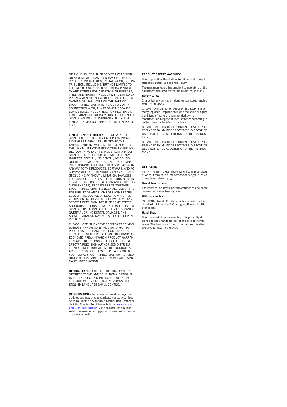 Spectra Precision MobileMapper 20 User Manual | Page 3 / 34