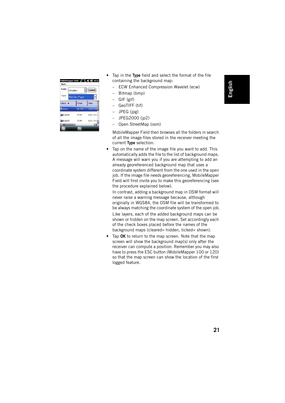 Spectra Precision MobileMapper Field & Office Software User Manual | Page 29 / 72