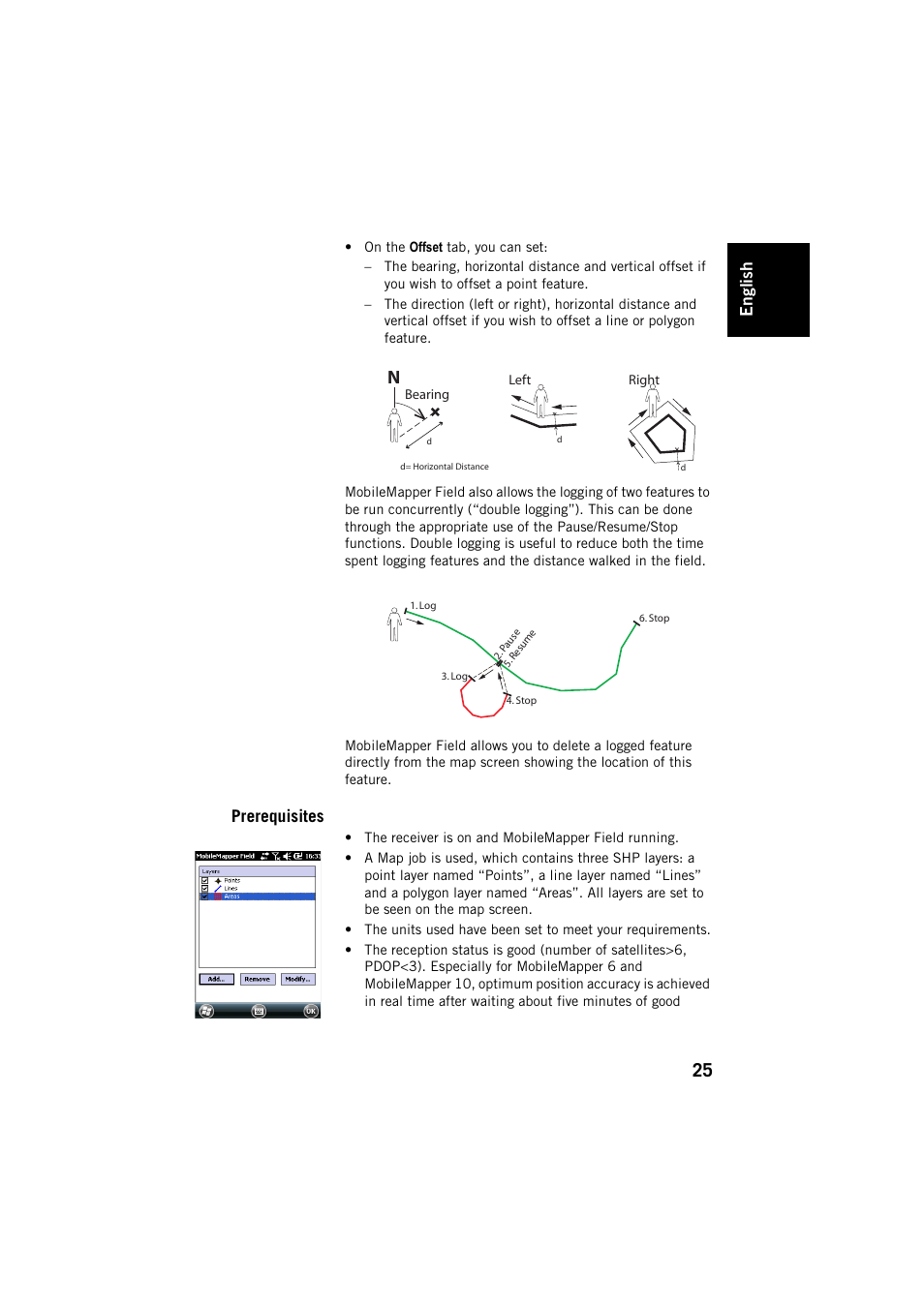 Prerequisites, Engl ish | Spectra Precision MobileMapper Field & Office Software User Manual | Page 33 / 72