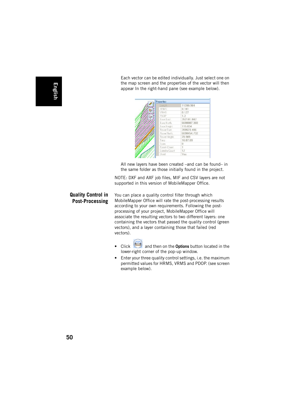 Quality control in post-processing | Spectra Precision MobileMapper Field & Office Software User Manual | Page 58 / 72