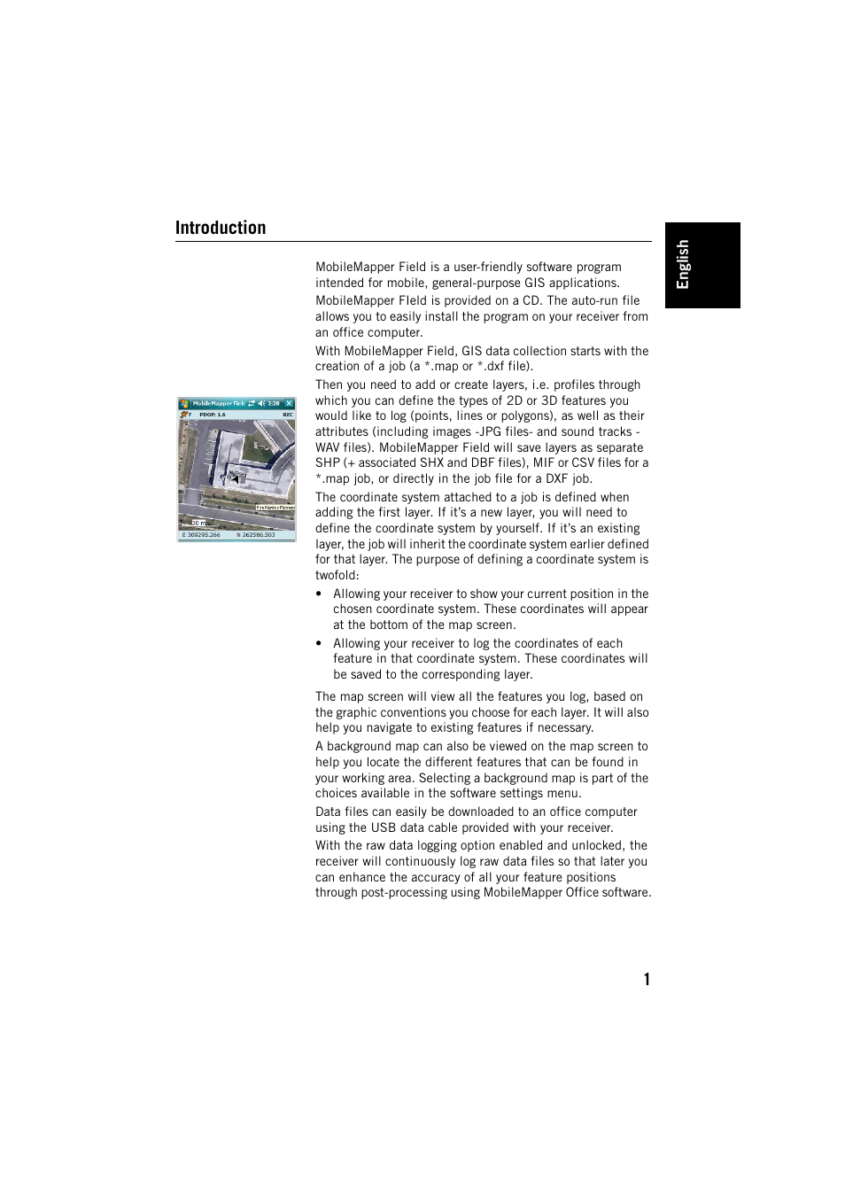 Introduction | Spectra Precision MobileMapper Field & Office Software User Manual | Page 9 / 72