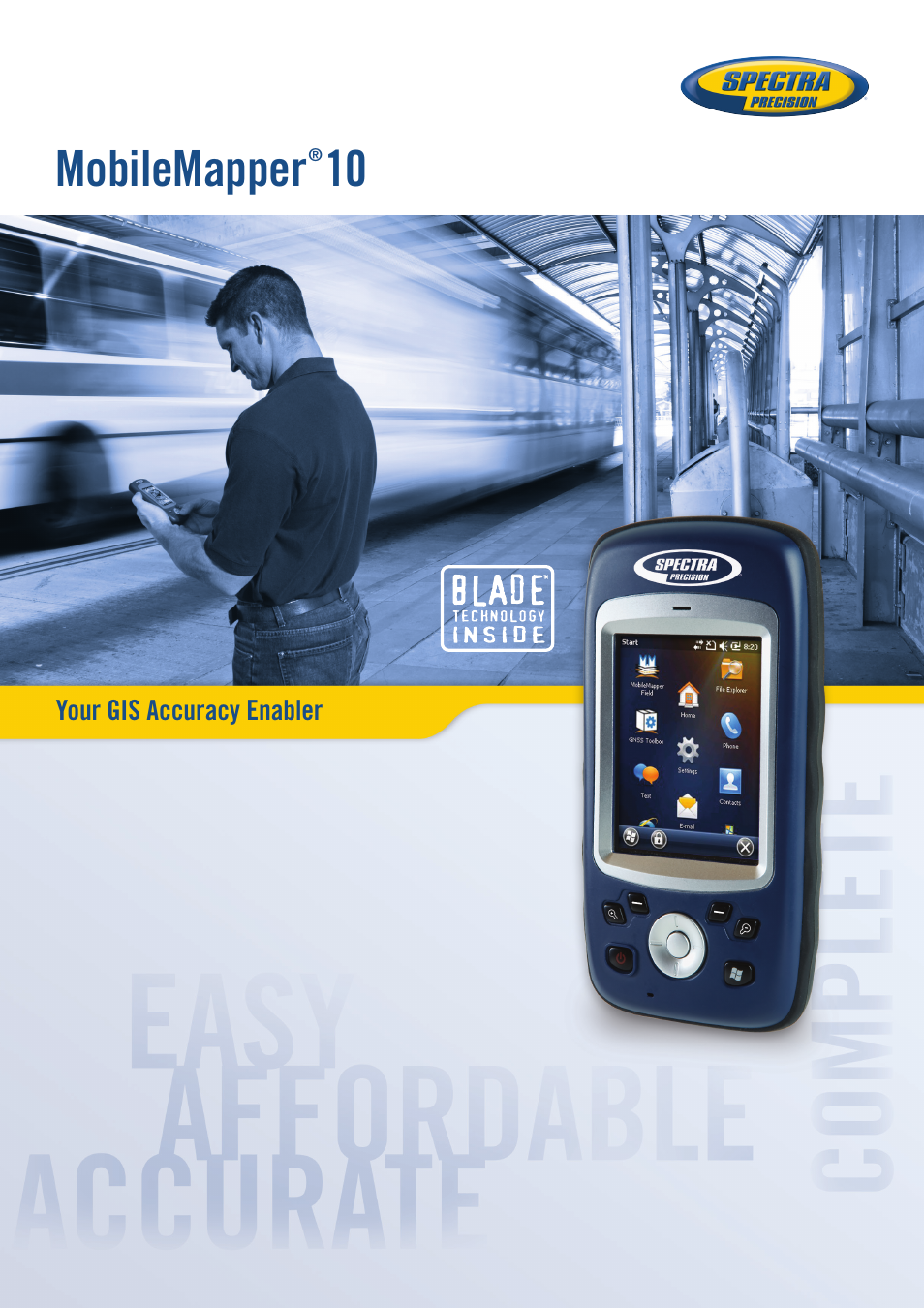 Spectra Precision MobileMapper 10 User Manual | 4 pages