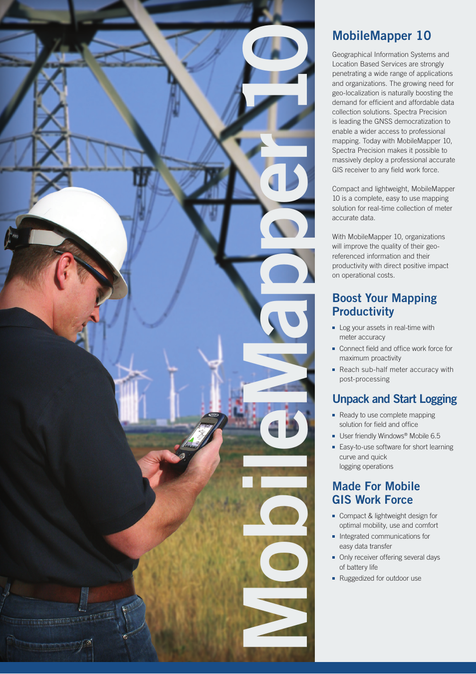 Mob ile m ap pe r 10 | Spectra Precision MobileMapper 10 User Manual | Page 2 / 4