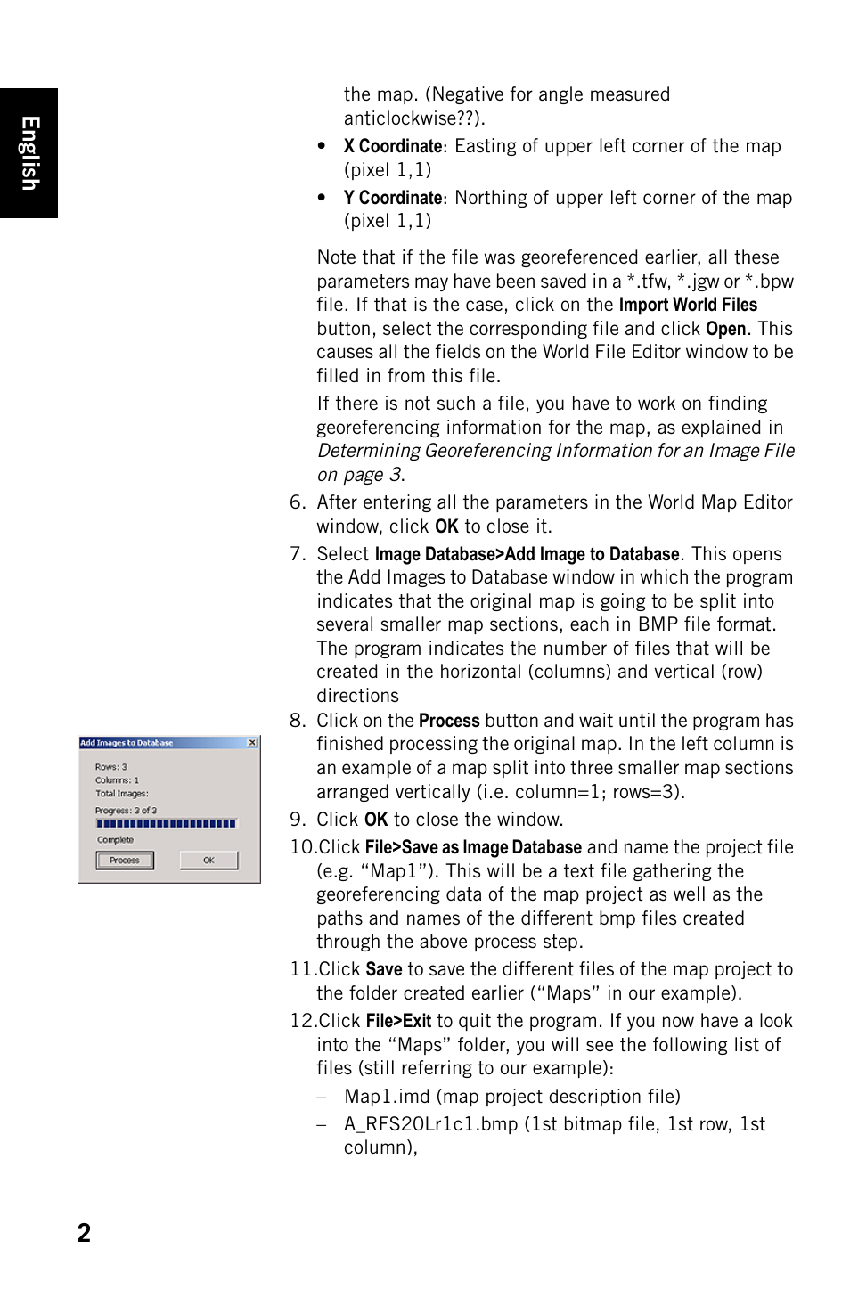 English | Spectra Precision FAST Survey Using a background map in FAST Survey User Manual | Page 2 / 6