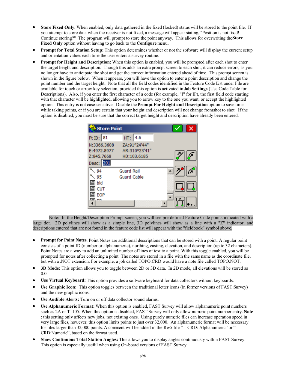 Spectra Precision FAST Survey Reference Manual User Manual | Page 100 / 398