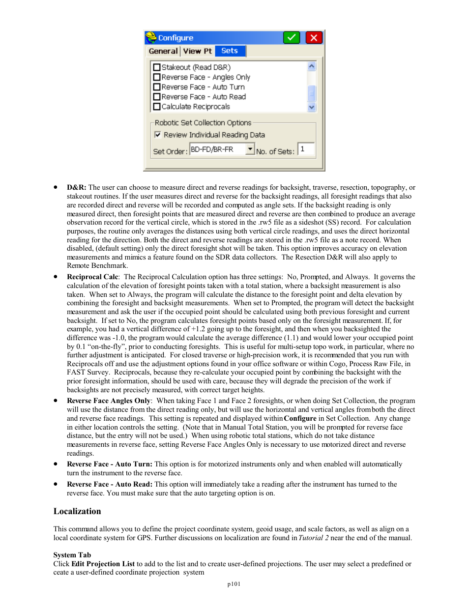 Localization | Spectra Precision FAST Survey Reference Manual User Manual | Page 103 / 398