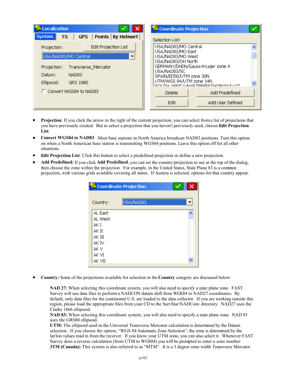 Spectra Precision FAST Survey Reference Manual User Manual | Page 104 / 398