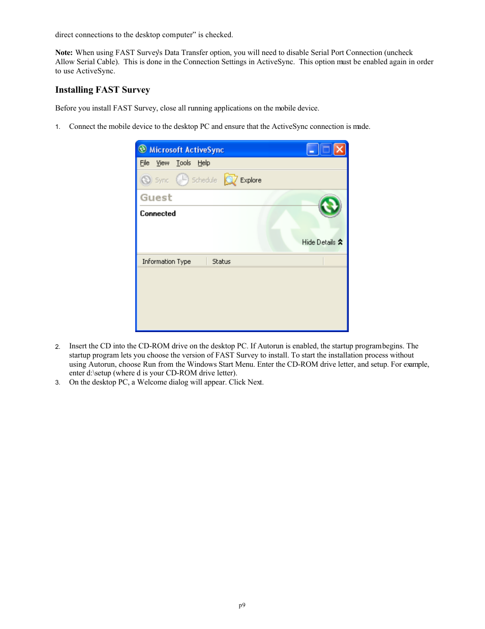 Installing fast survey | Spectra Precision FAST Survey Reference Manual User Manual | Page 11 / 398