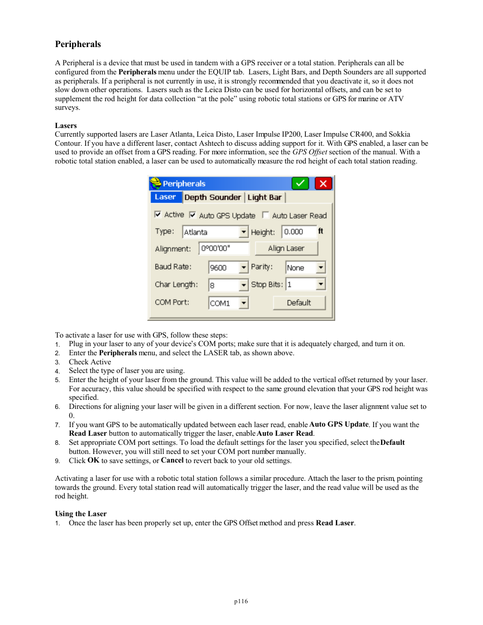 Peripherals | Spectra Precision FAST Survey Reference Manual User Manual | Page 118 / 398