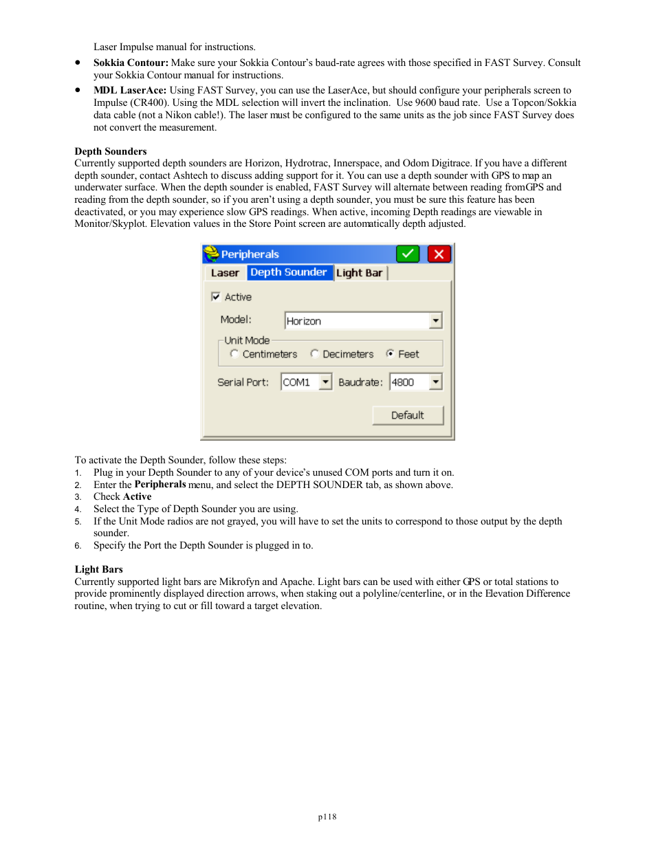 Spectra Precision FAST Survey Reference Manual User Manual | Page 120 / 398