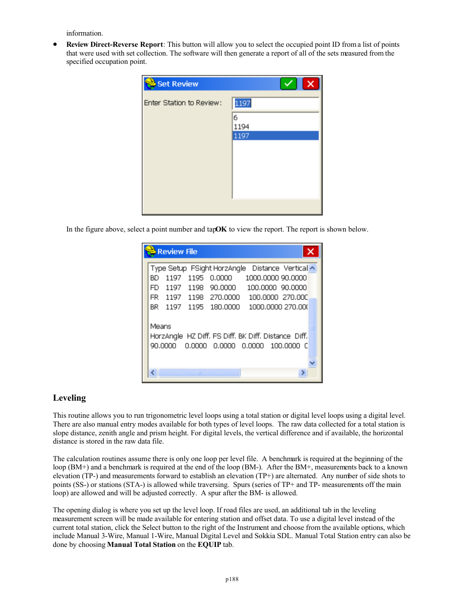 Leveling | Spectra Precision FAST Survey Reference Manual User Manual | Page 190 / 398