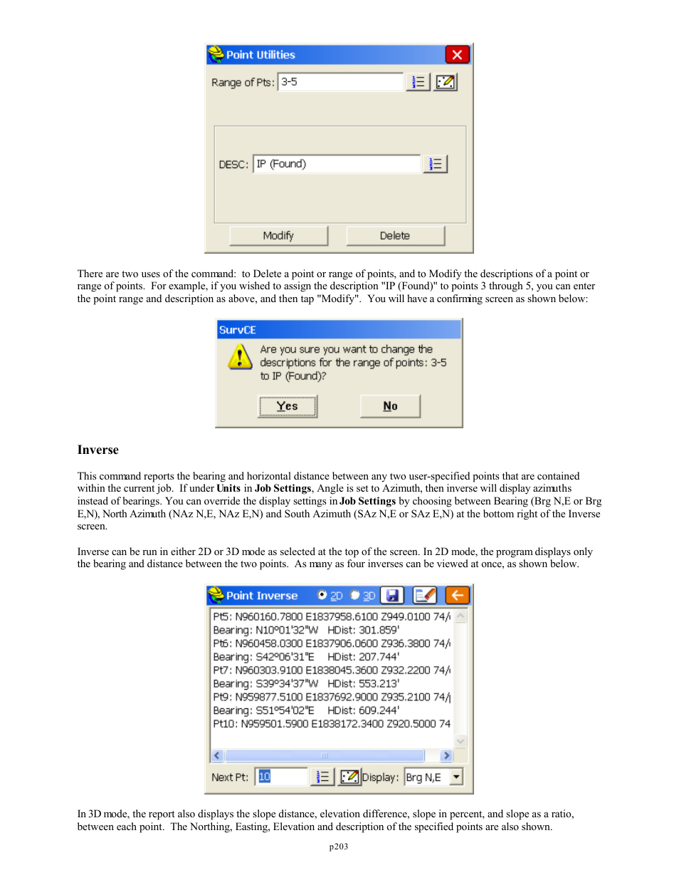 Inverse | Spectra Precision FAST Survey Reference Manual User Manual | Page 205 / 398