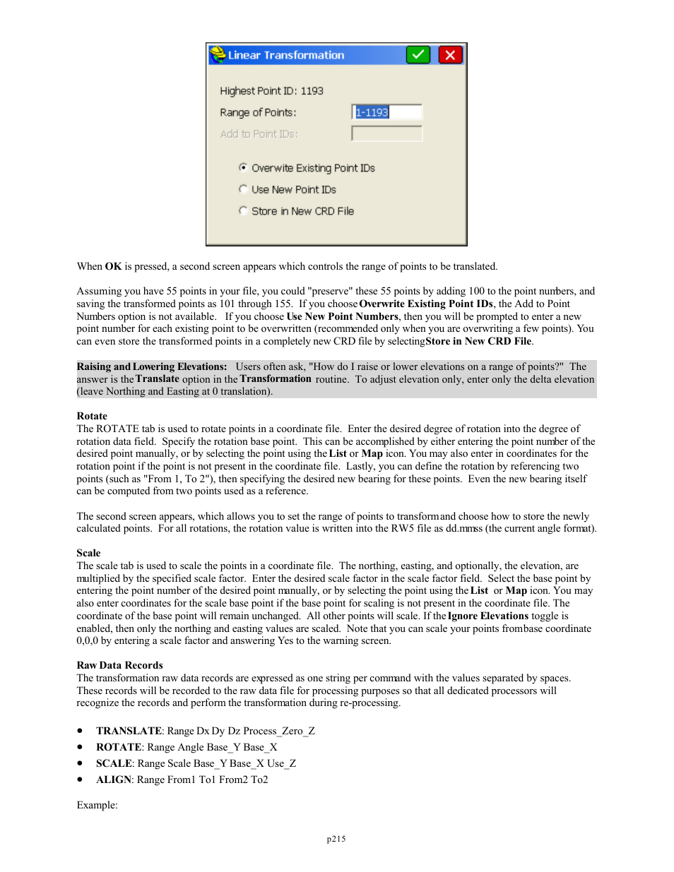 Spectra Precision FAST Survey Reference Manual User Manual | Page 217 / 398