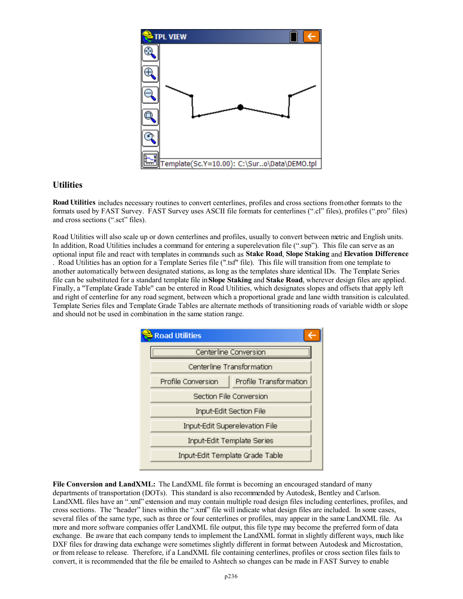 Utilities | Spectra Precision FAST Survey Reference Manual User Manual | Page 238 / 398