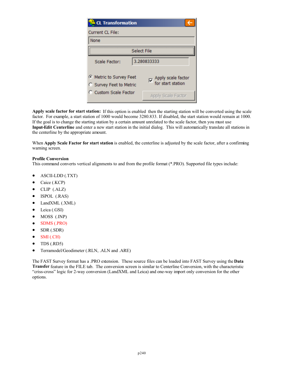 Spectra Precision FAST Survey Reference Manual User Manual | Page 242 / 398