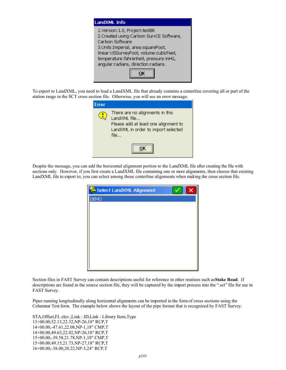 Spectra Precision FAST Survey Reference Manual User Manual | Page 245 / 398