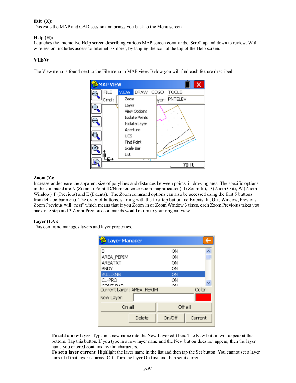 View | Spectra Precision FAST Survey Reference Manual User Manual | Page 299 / 398