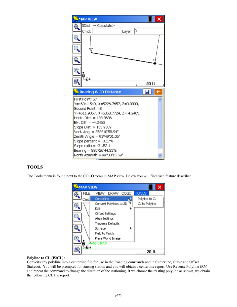 Tools | Spectra Precision FAST Survey Reference Manual User Manual | Page 325 / 398