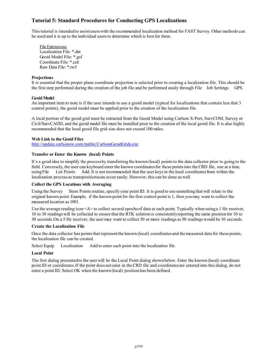 Spectra Precision FAST Survey Reference Manual User Manual | Page 352 / 398