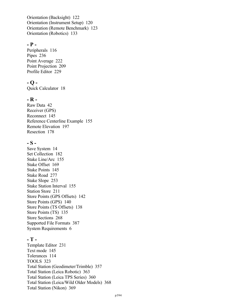 Spectra Precision FAST Survey Reference Manual User Manual | Page 396 / 398