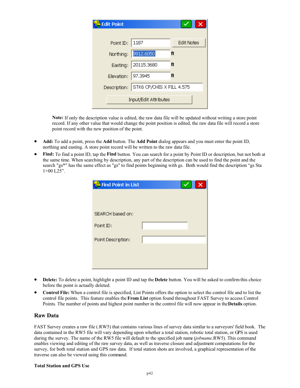 Raw data | Spectra Precision FAST Survey Reference Manual User Manual | Page 44 / 398