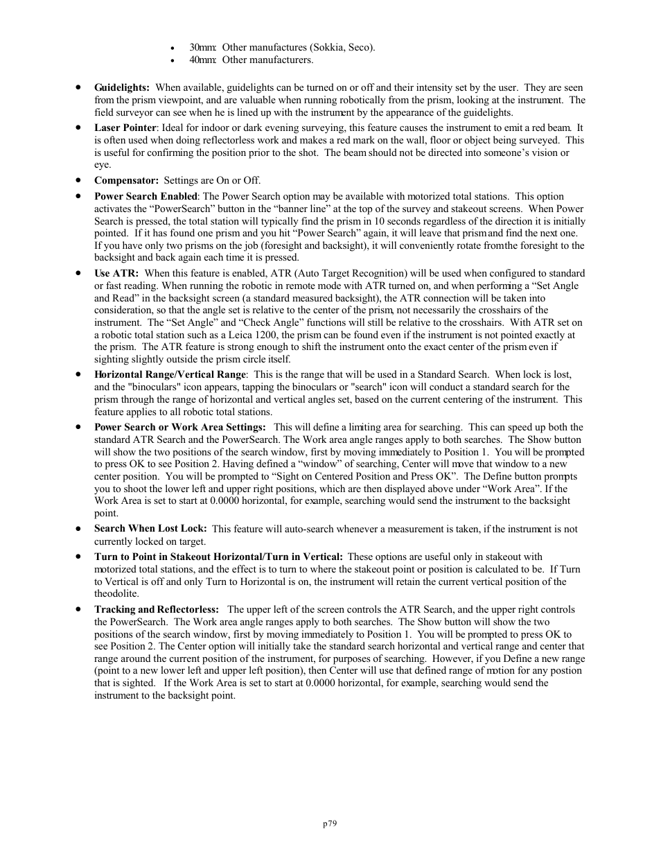 Spectra Precision FAST Survey Reference Manual User Manual | Page 81 / 398