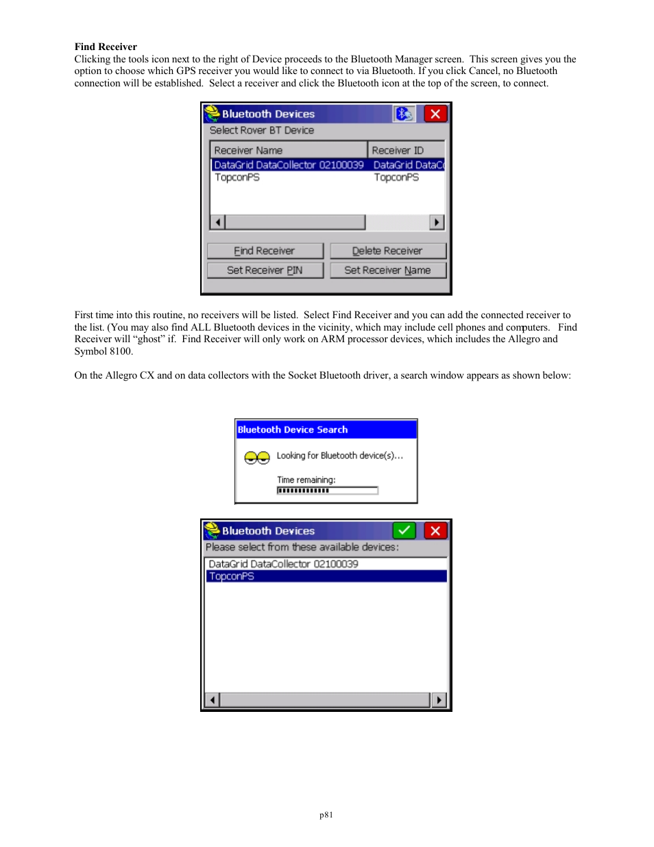 Spectra Precision FAST Survey Reference Manual User Manual | Page 83 / 398
