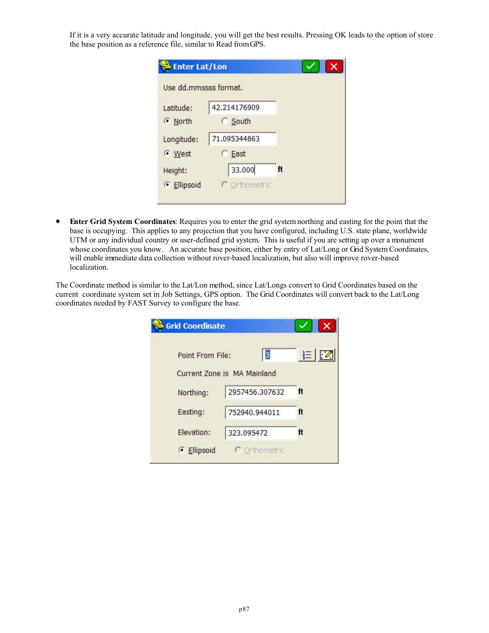 Spectra Precision FAST Survey Reference Manual User Manual | Page 89 / 398