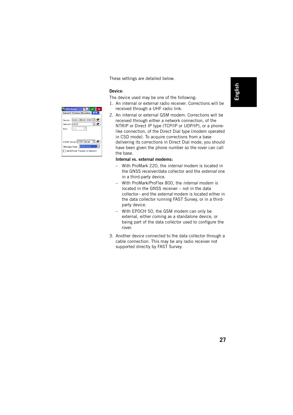 Spectra Precision FAST Survey User Manual | Page 35 / 68