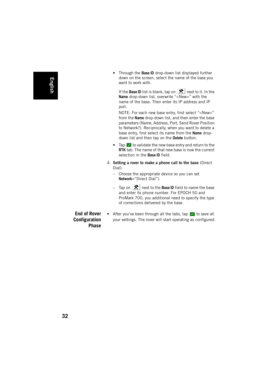 End of rover configuration phase | Spectra Precision FAST Survey User Manual | Page 40 / 68