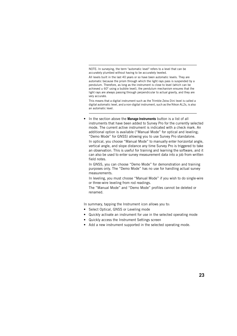 Spectra Precision Survey Pro v5.4 User Manual | Page 33 / 114