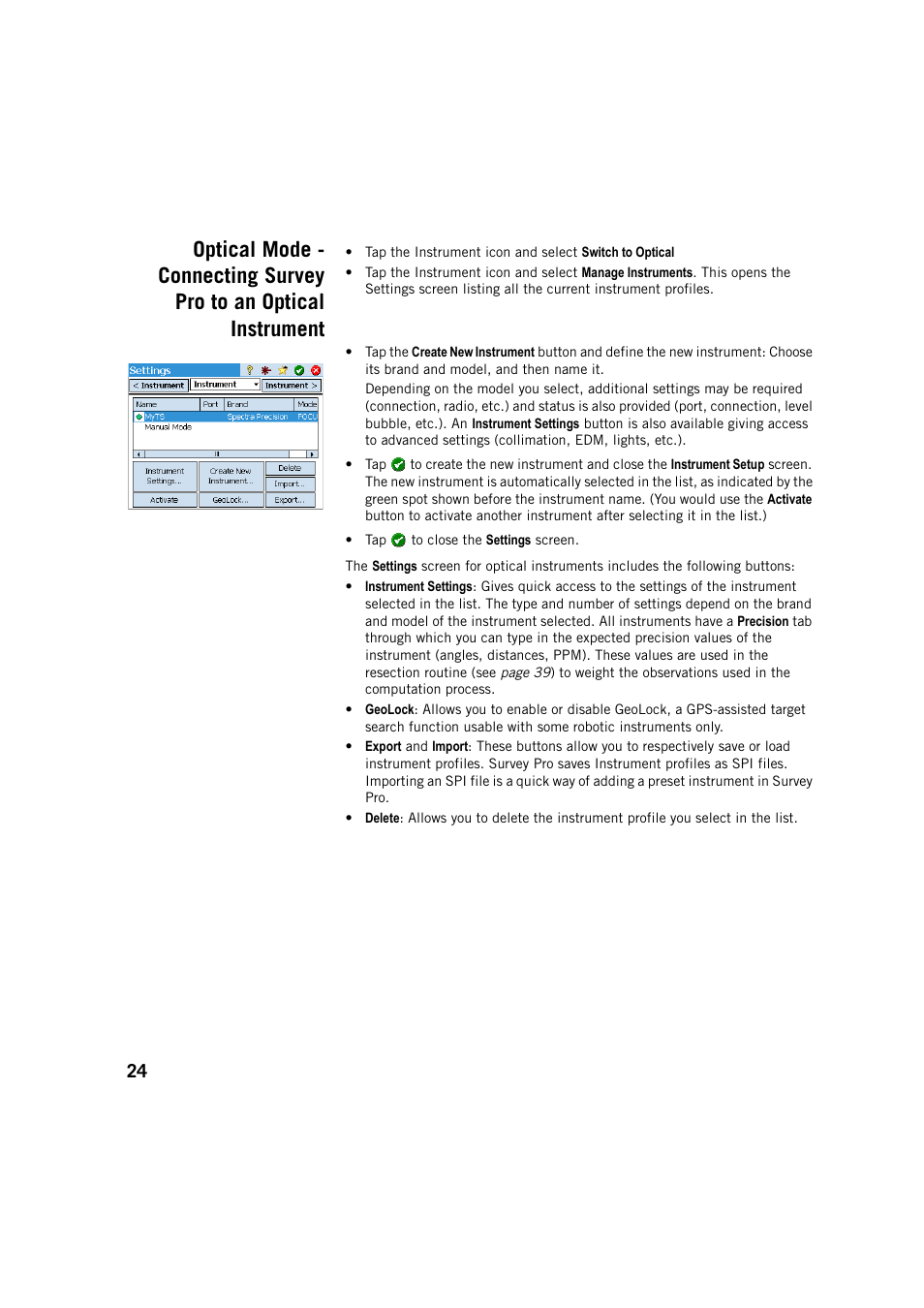 Spectra Precision Survey Pro v5.4 User Manual | Page 34 / 114