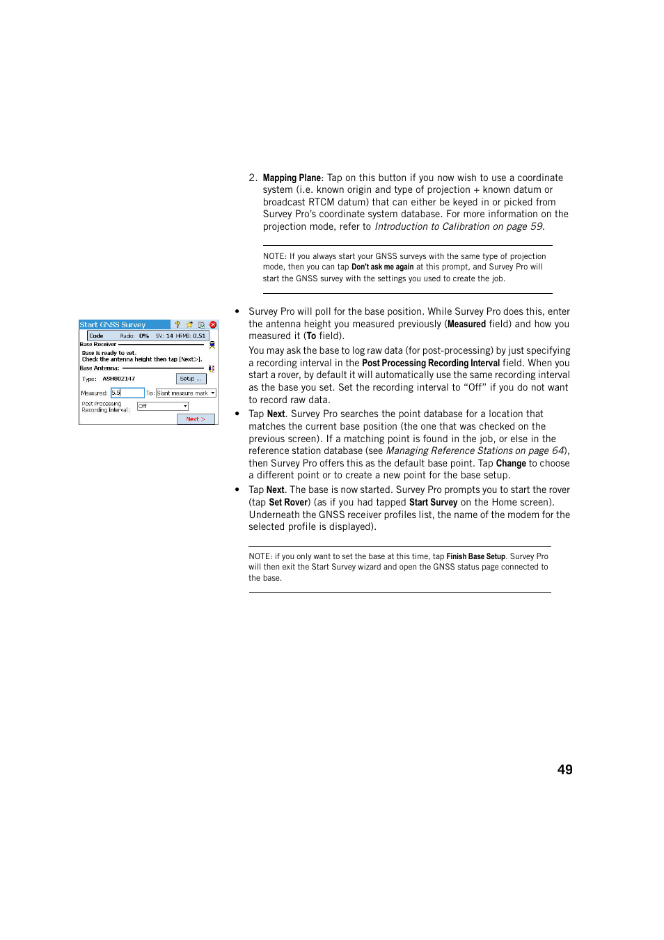 Spectra Precision Survey Pro v5.4 User Manual | Page 59 / 114