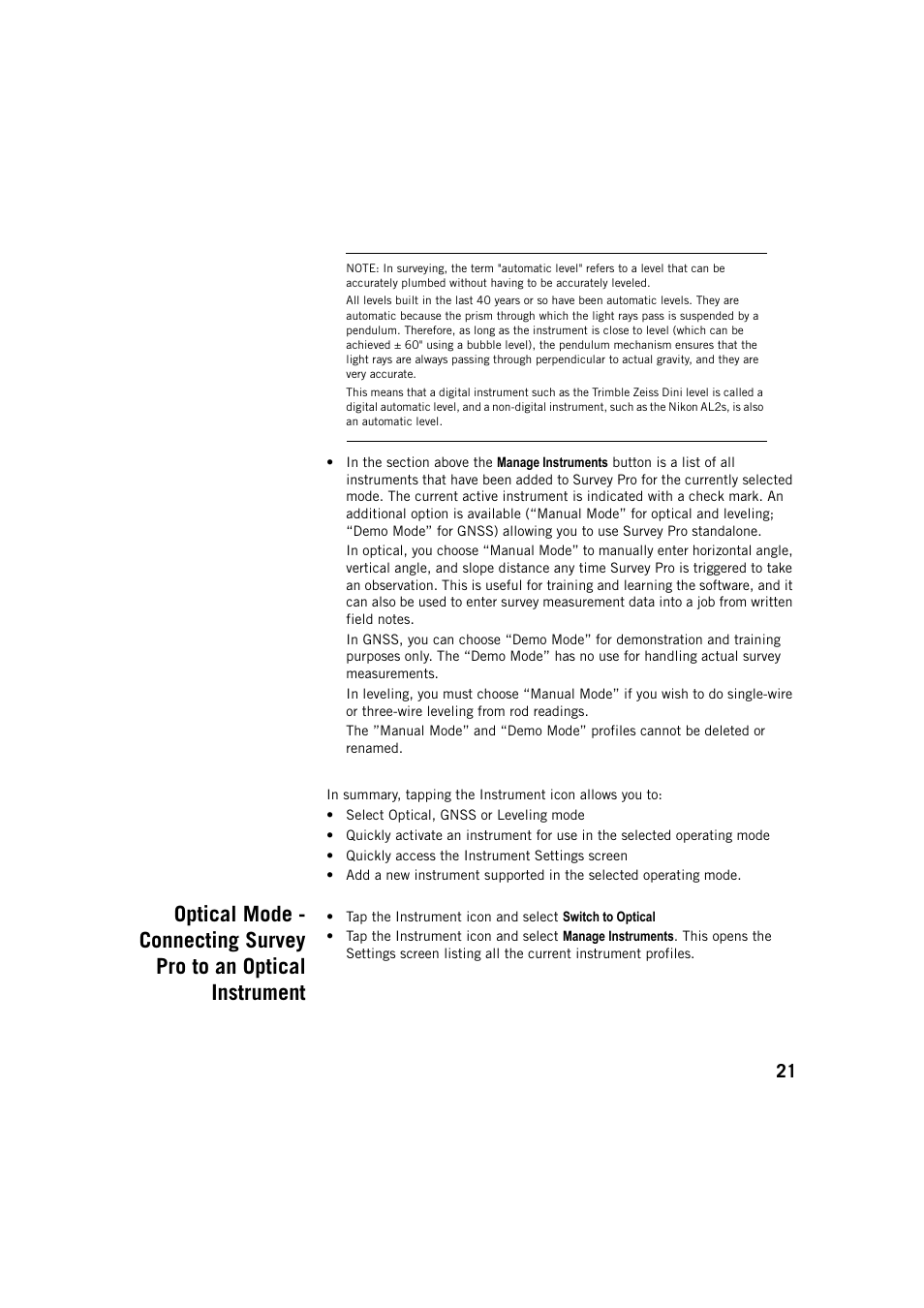 Spectra Precision Survey Pro v5.3 User Manual | Page 29 / 106