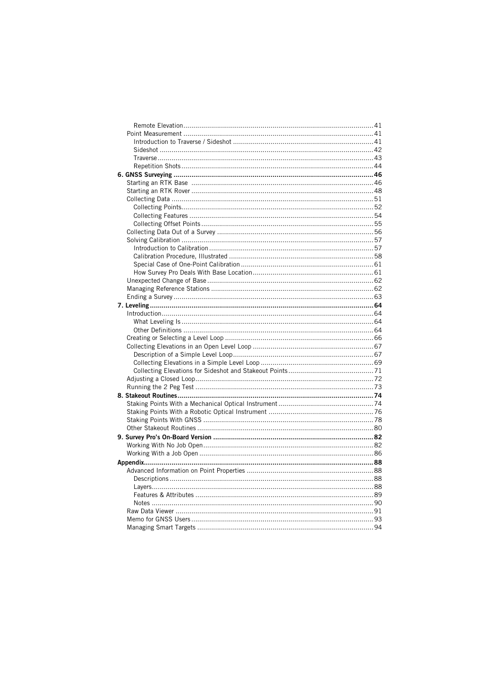 Spectra Precision Survey Pro v5.3 User Manual | Page 8 / 106