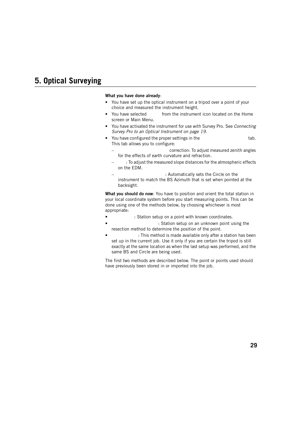Optical surveying | Spectra Precision Survey Pro v5.2 User Manual | Page 37 / 88