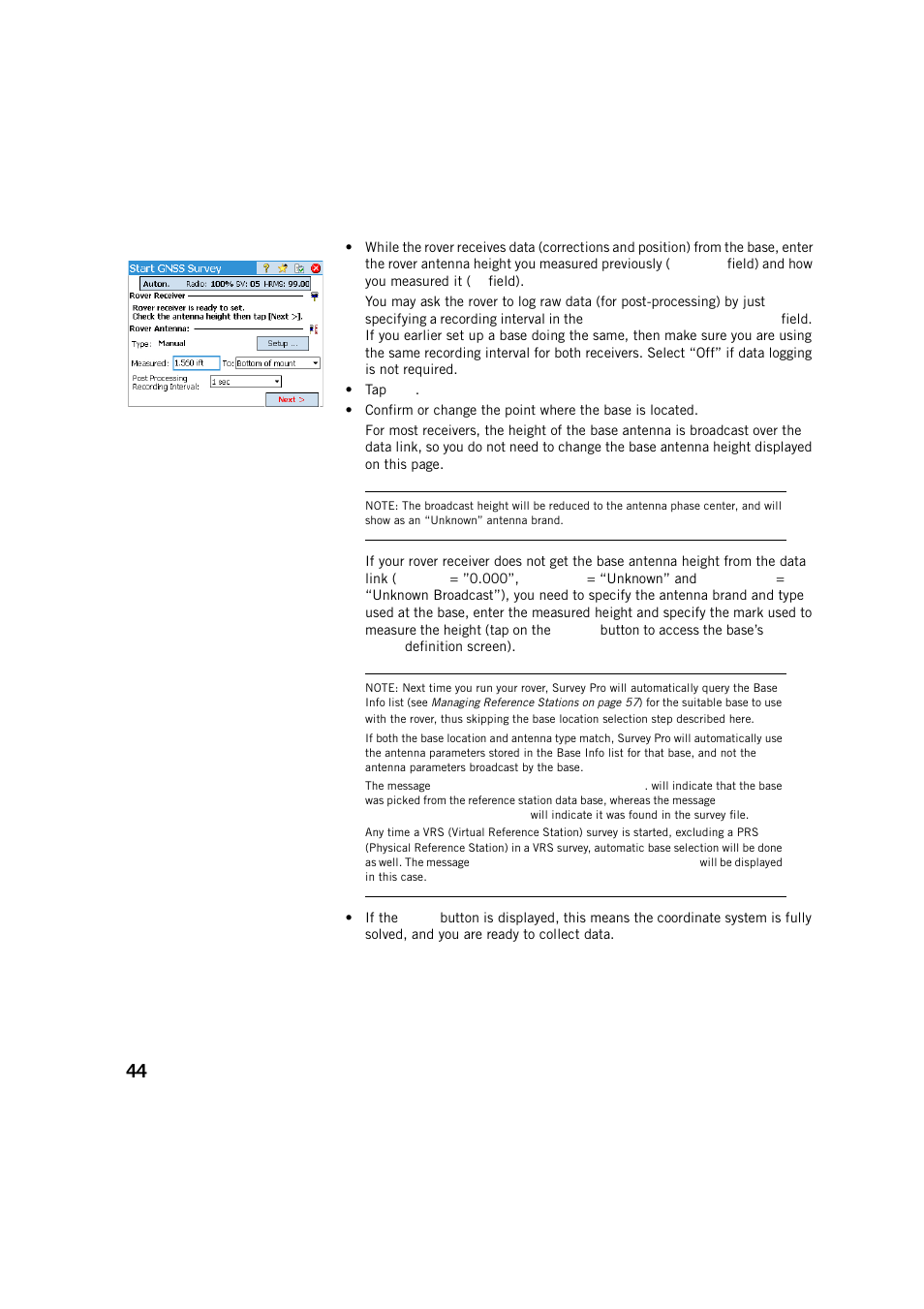 Spectra Precision Survey Pro v5.2 User Manual | Page 52 / 88