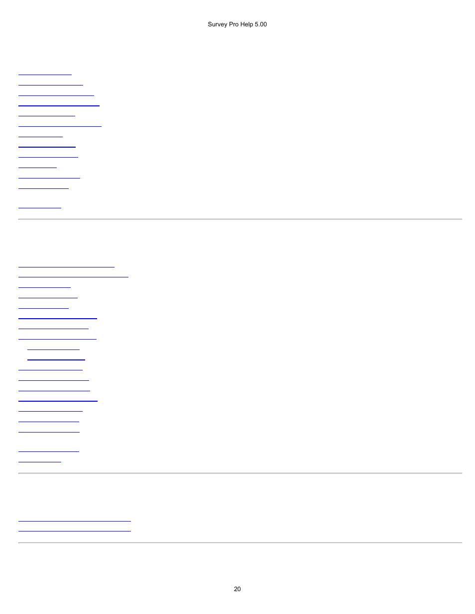 Job menu | Spectra Precision Survey Pro v5.0 User Manual | Page 20 / 237