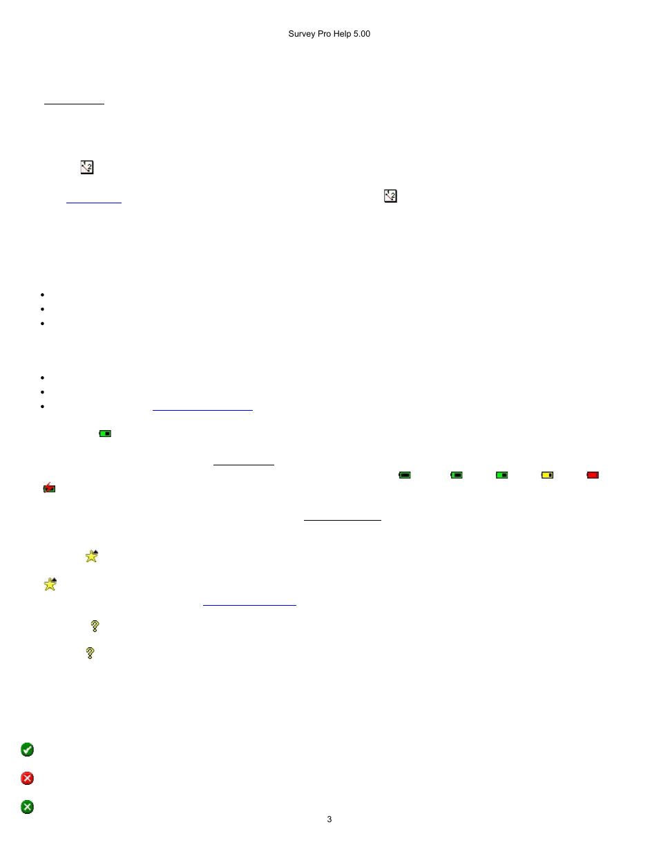 Main menu | Spectra Precision Survey Pro v5.0 User Manual | Page 3 / 237