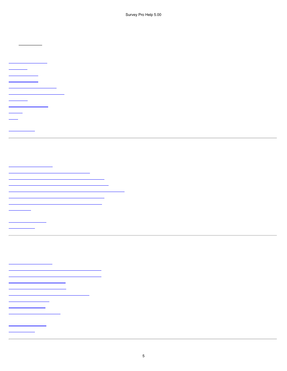 File menu | Spectra Precision Survey Pro v5.0 User Manual | Page 5 / 237