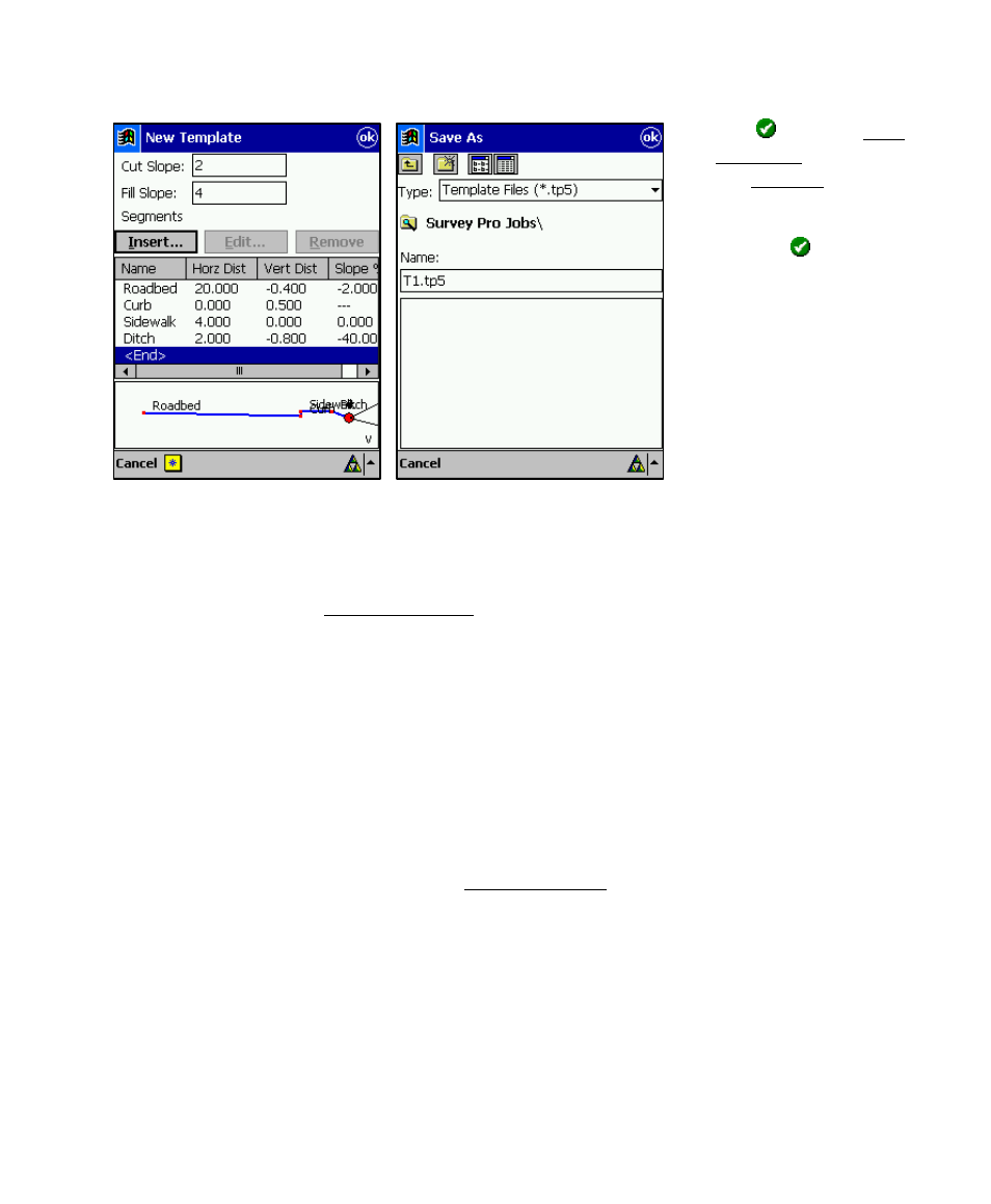 Building an alignment, Putting the road together, Building an alignment putting the road together | Spectra Precision Survey Pro v4.6 Recon and Nomad User Manual User Manual | Page 105 / 367