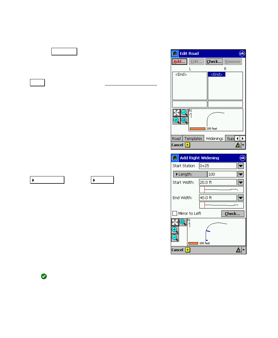 Add widenings | Spectra Precision Survey Pro v4.6 Recon and Nomad User Manual User Manual | Page 108 / 367