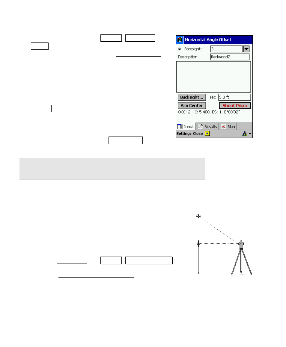 Vertical angle offset screen | Spectra Precision Survey Pro v4.6 Recon and Nomad User Manual User Manual | Page 160 / 367