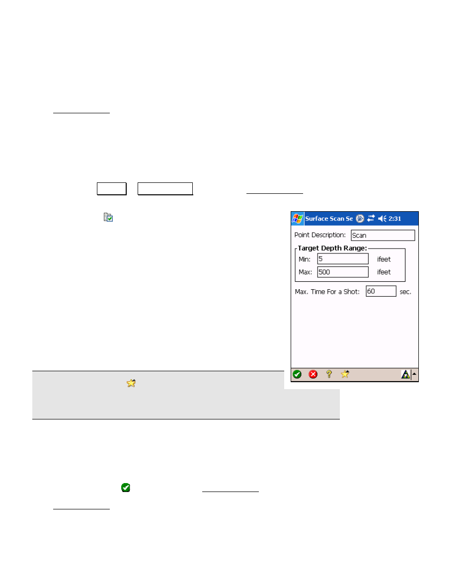 Surface scan | Spectra Precision Survey Pro v4.6 Recon and Nomad User Manual User Manual | Page 206 / 367