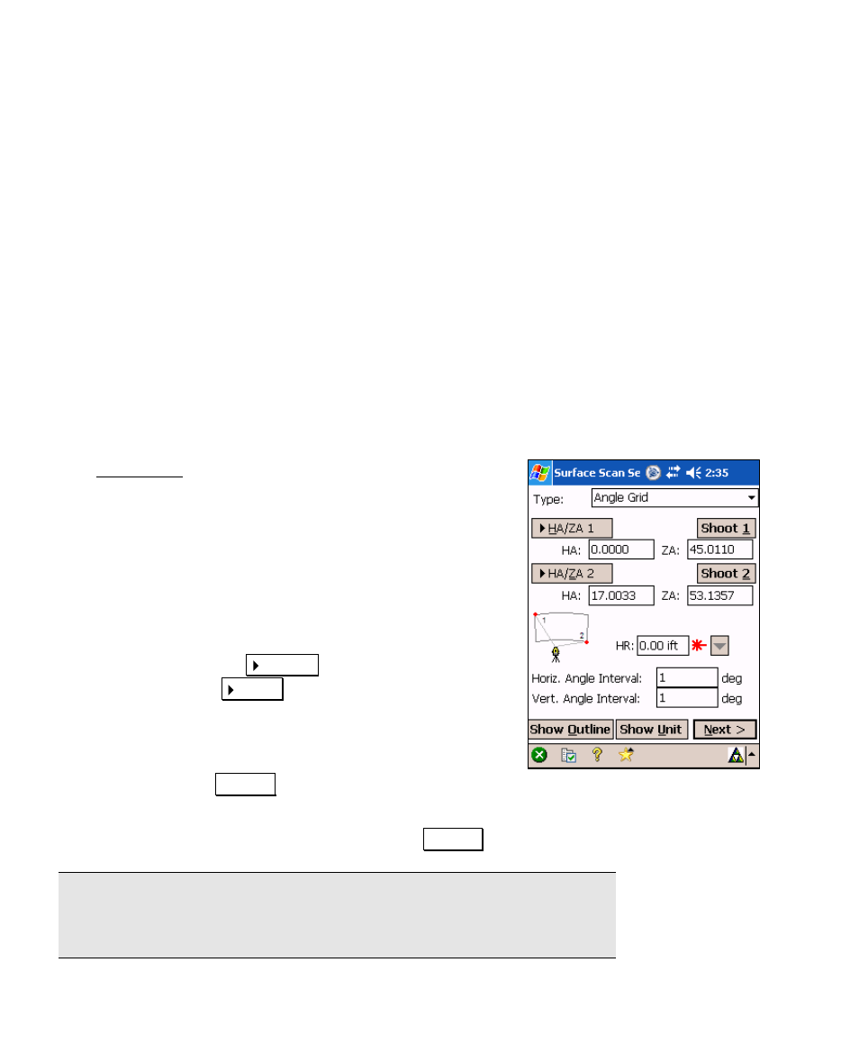 Angle grid, Distance grid advantage and disadvantages | Spectra Precision Survey Pro v4.6 Recon and Nomad User Manual User Manual | Page 208 / 367