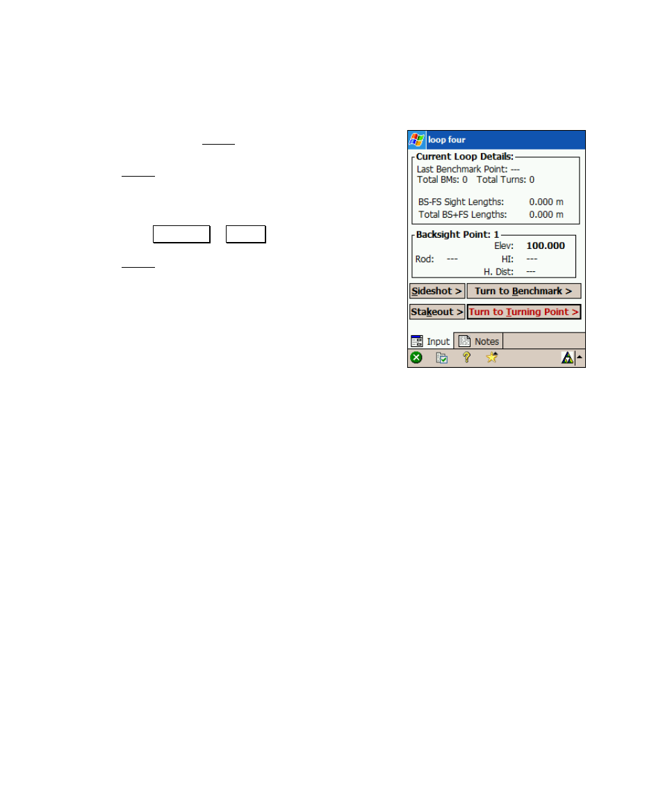 Level screen | Spectra Precision Survey Pro v4.6 Recon and Nomad User Manual User Manual | Page 218 / 367